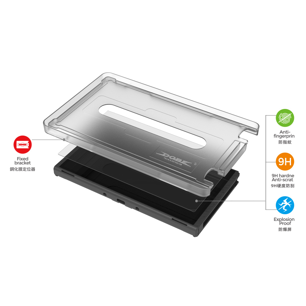 Switch OLED Tempered Film Positioner iTNS-1195